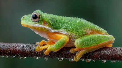 Obraz premium Zebra with yellow and pink stripes stands against a yellow background.