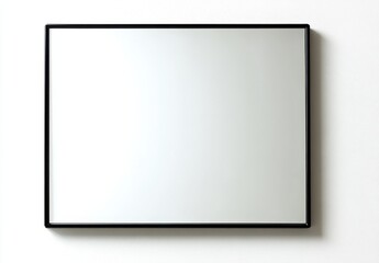 Minimalist Rectangular Black Frame Mirror