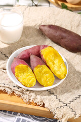 Fresh Sweet Potatoes with Golden Flesh Tianmu Mountain Linan Specialty Natural Organic Food