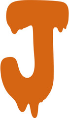 Spooky letters in Halloween J