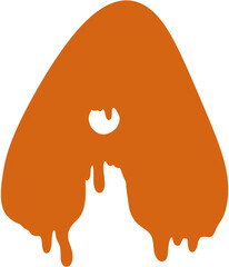 Spooky letters in Halloween A