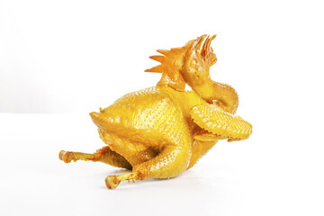Fototapeta premium Hakka Style Salt Baked Chicken with Secret Marinated Ingredients and Traditional Dried Spices