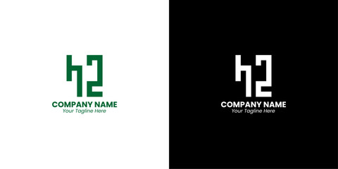 hs hr letter vector logo design