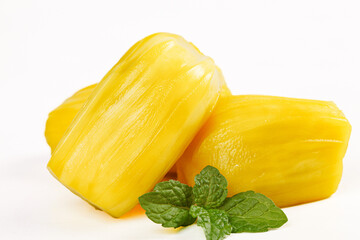 Fresh Thai Pineapple Slices with Mint Leaves - Tropical Fruit Display