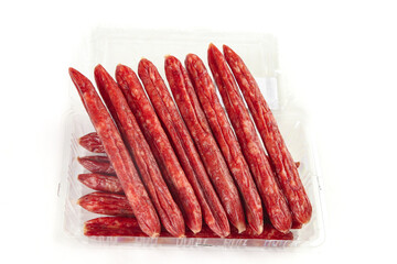 Air-dried Cantonese Sweet Sausage Slices in Plastic Package - Traditional Chinese Cured Meat