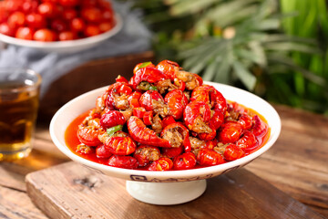 Qianjiang Style Spicy Stir-Fried Crayfish with Red Chili Sauce - Traditional Chinese Seafood Dish