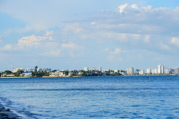 Sarasota, Florida USA - Sep 15, 2025: the sarasota beach sun set landscape
