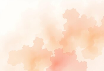 Obraz premium Subtle watercolor wash in pastel hues, blurred edges, illustration, digital