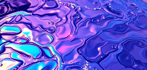 Shimmering, iridescent oil slick on water, creating abstract patterns,  background,  dye
