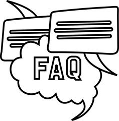 FAQ Line Icon