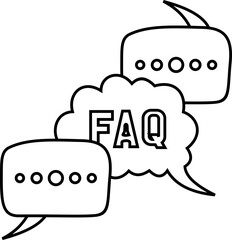 FAQ Line Icon