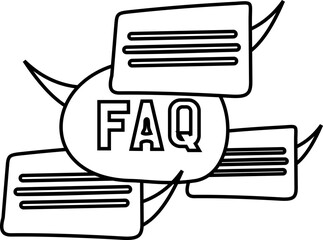 FAQ Line Icon