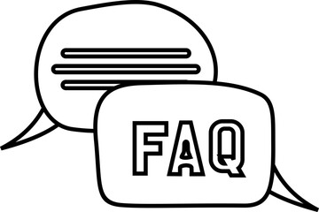 FAQ Line Icon
