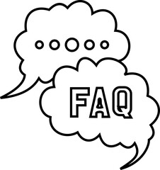 FAQ Line Icon