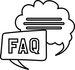 FAQ Line Icon