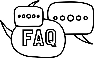 FAQ Line Icon