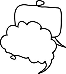 Line Art Speech Bubble 