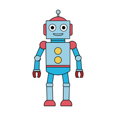 A robot toy with movable parts, glowing lights, and playful features, sparking imagination as kids explore fun adventures with futuristic design and interactive play.
