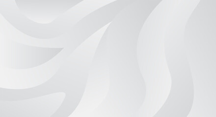 White gray gradient wavy dynamic flow background