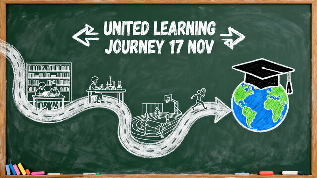 Learning scenarios and Earth graduation caps, combined with the concepts of learning journey, holistic education, and international perspective, are suitable for educational promotion scenarios.
