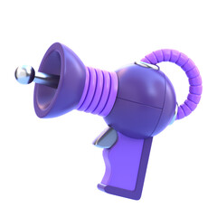 Alien Gun 3D Icon &mdash; Space Futuristic Weapon, Sci-Fi Blaster, Extraterrestrial Laser Gun, Cosmic Relic, and Galactic Artifact for Games, Apps, and Creative Design Projects