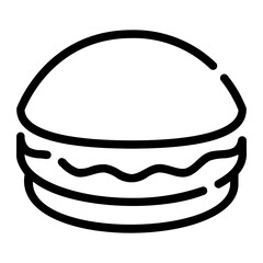 burger line icon