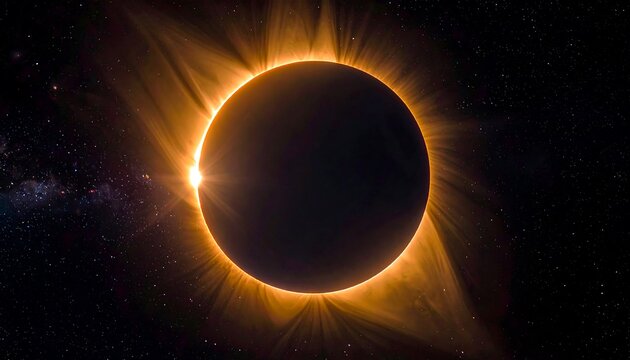 Solar Eclipse in the Sky.