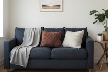 modern living room with sofa