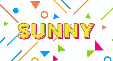 Creative Summer Concept Cover: Bright Minimal Style Card or Horizontal Poster, Corporate Identity, Branding, Social Media Ads, Trendy Retro Geometric Design Template.