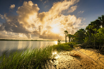 Sunrise over a Florida River
