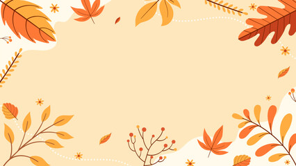 autumn leaves background illustration