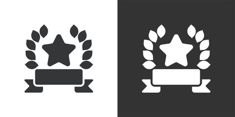 Champion Icon. Solid glyph series icon