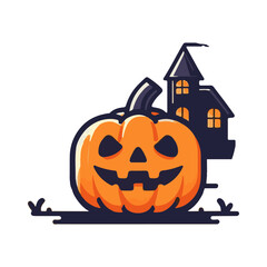 Halloween Pumpkin Jack O Lantern design illustration
