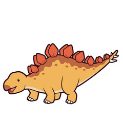 illustration of a stegosaurus that ever existed for children