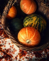 pumpkins and gourds