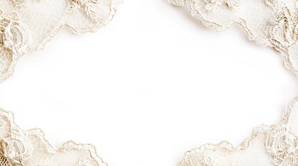 Delicate Lace Pattern Seamless Texture Map: Elegant Off-white Design for Fashion, Home Decor and Digital Art Backgrounds