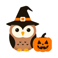 halloween owl illustration design