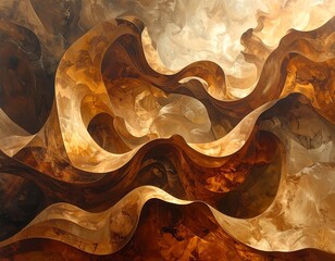 Abstract flowing forms