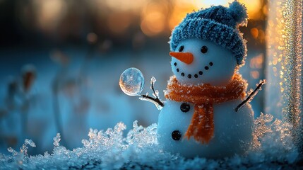 Winter Wonderland: A Frosty Snowman's Delight