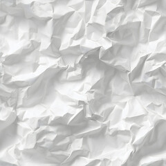 Minimalist White Crumpled Paper Texture Background Banner Poster Wallpaper Seamless