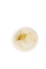 Fresh Garlic Cloves in White Bowl - Cooking Ingredient