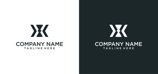 Modern Trendy Minimal Monogram X For Business, Initial Based letter X Icon Logo