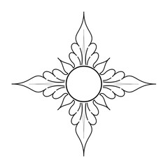 abstract flower vector illustration