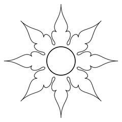 abstract flower vector illustration