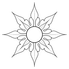 abstract flower vector illustration