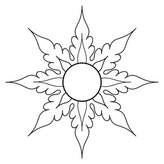 abstract flower vector illustration