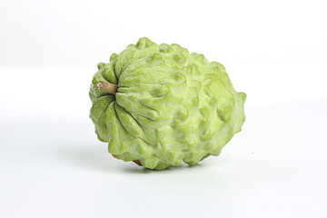Obraz premium Fresh Custard Apple Sugar Apple Tropical Fruit Taiwan White Background
