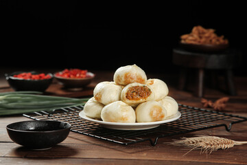 Traditional Shengzhou Xiao Long Bao Chinese Steamed Meat Dumplings Fresh Cuisine