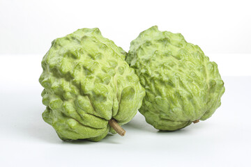 Fresh Kaffir Lime Citrus Fruits from Taiwan and Yunnan Isolated on White Background