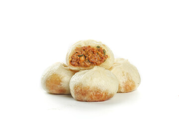 Traditional Chinese Xiao Long Bao Soup Dumplings Freshly Baked with Savory Filling
